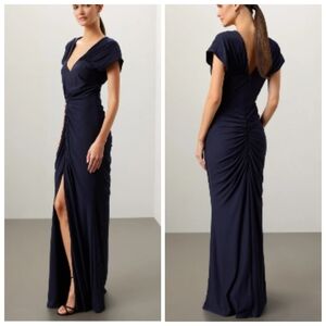 Jewel Badgley Mischka Jersey Ruched Gown Evening Dress Women's 12 Dress Dazzle 3